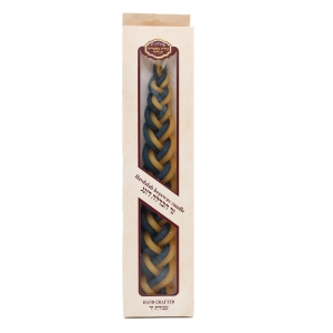 Galilee Style Candles Blue and White Beeswax Havdalah Candle