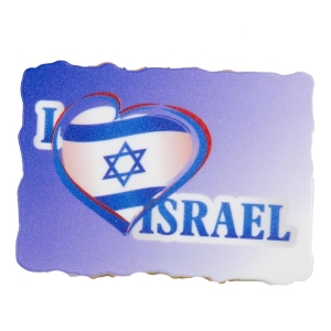 I (Heart) Israel Magnet with Flag