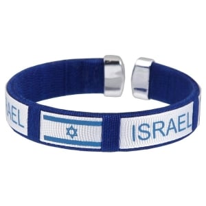 Metal Israel Bracelet in Blue