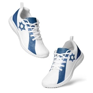 Israeli Flag Athletic Shoes for Women
