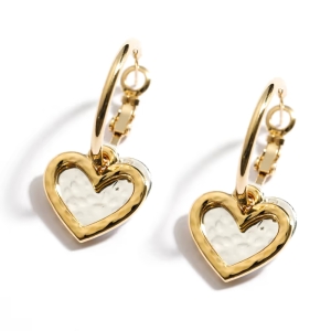 Danon Jewelry Double Heart Earrings