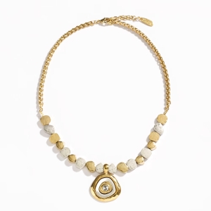 Danon Jewelry "Brilliant" Two Tone Necklace