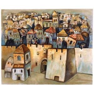 Limited Edition Hand Signed & Numbered Jerusalem Serigraph by Gregory Kohelet