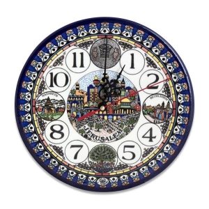 Heart of the Holy Land Armenian Ceramic Clock 