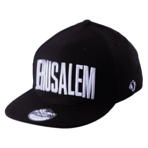 Jerusalem Adjustable Black Snapback Cap