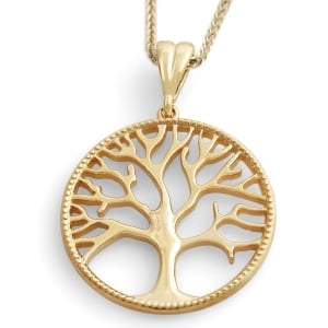 14K Gold Tree of Life Deluxe Pendant Necklace