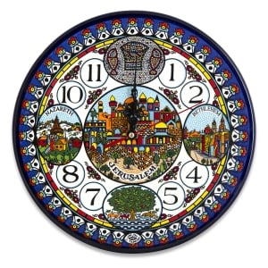 Heart of the Holy Land Armenian Ceramic Clock - Large
