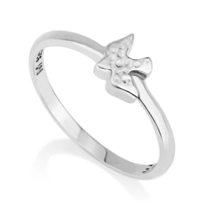 Marina Jewelry 925 Sterling Silver Ring With Holy Spirit Design