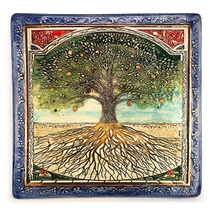 Art in Clay Limited Edition Ceramic Tree of Life Wall Hanging