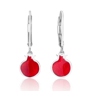 Marina Jewelry 925 Sterling Silver Pomegranate Earrings 