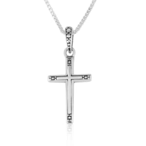 Marina Jewelry Sterling Silver Trinity Cross Necklace