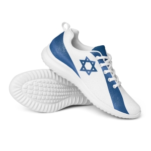 Israeli Flag Athletic Shoes for Men