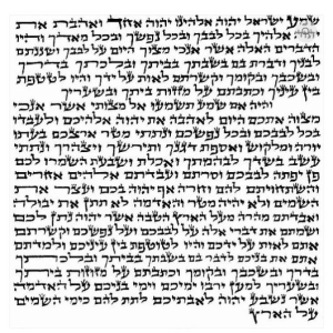 5.9” / 15 cm Sephardi Style Traditional Mezuzah Parchment Scroll 