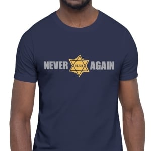 NEVER AGAIN Yellow Star - Unisex T-Shirt