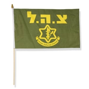 Handheld Israel Defense Forces Flag