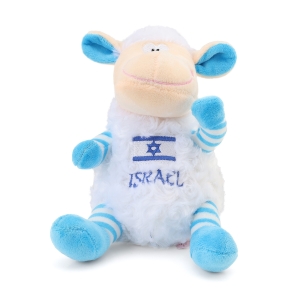 Plush Sheep with Israel Flag