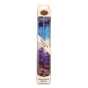 Dipped Taper Candles – Red and Purple