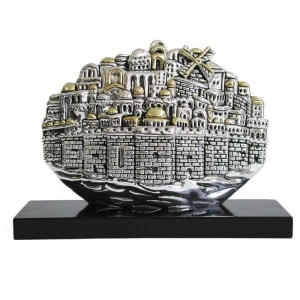 Silver-Plated Jerusalem Desk Ornament
