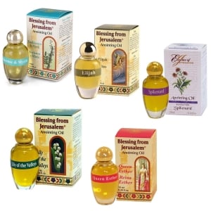 Ein Gedi Variety Pack of Five Anointing Oils 12 ml: Buy Four, Get The Fifth For Free!