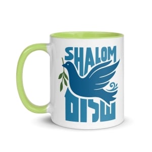 Dove of Peace Mug with Color Inside