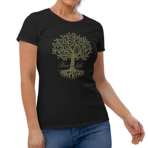 Women's Leafy Tree of Life Fashion Fit T-Shirt