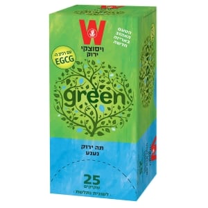 Wissotzky Green Tea with Spearmint Leaves