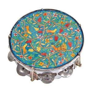 Yair Emanuel Hand Painted Tambourine (Nature)