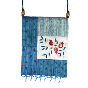 Yair Emanuel Embroidered Bag with Pomegranate Design - Color Choice