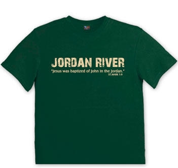 Jordan River T-shirt  in Navy/Green - 1
