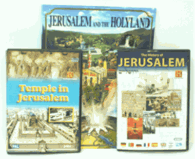2 DVDs and Book Set: Temple in Jerusalem and The History of Jerusalem DVD, Jerusalem and the Holyland - 1