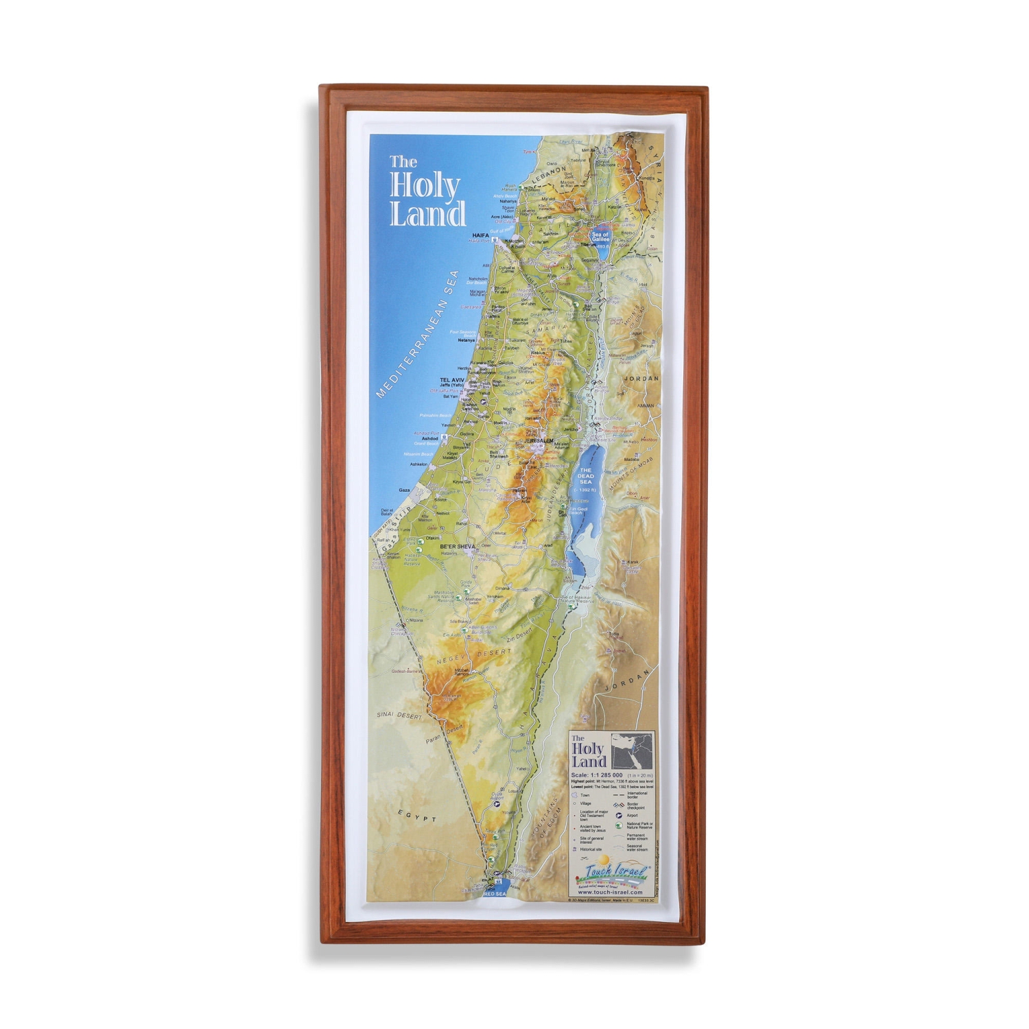 The Holy Land Topographical Map  - 1
