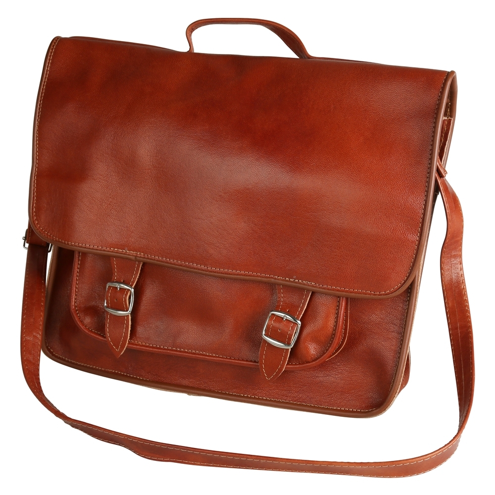 Handmade Genuine Leather Commuter Bag - 1