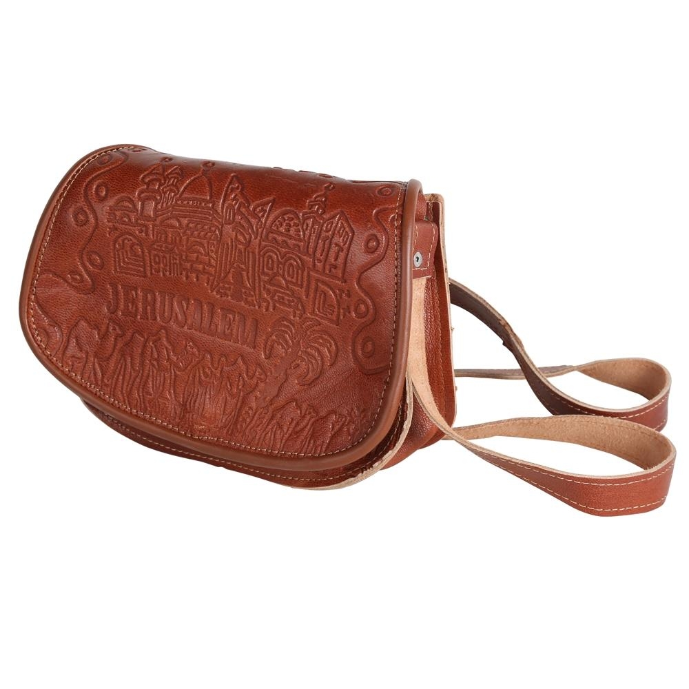 Handmade Leather Messenger Bag - Jerusalem - 3