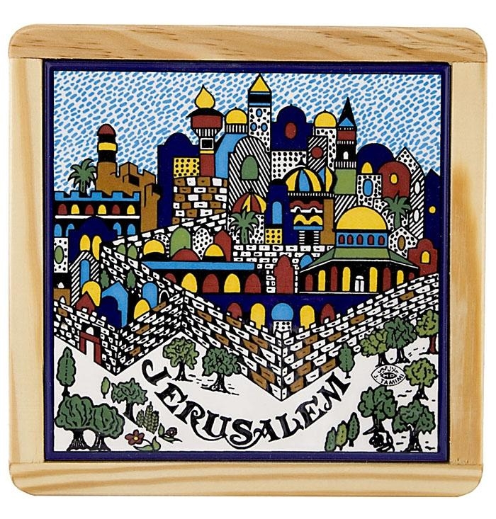  Armenian Ceramic Jerusalem Trivet - Medium - 1