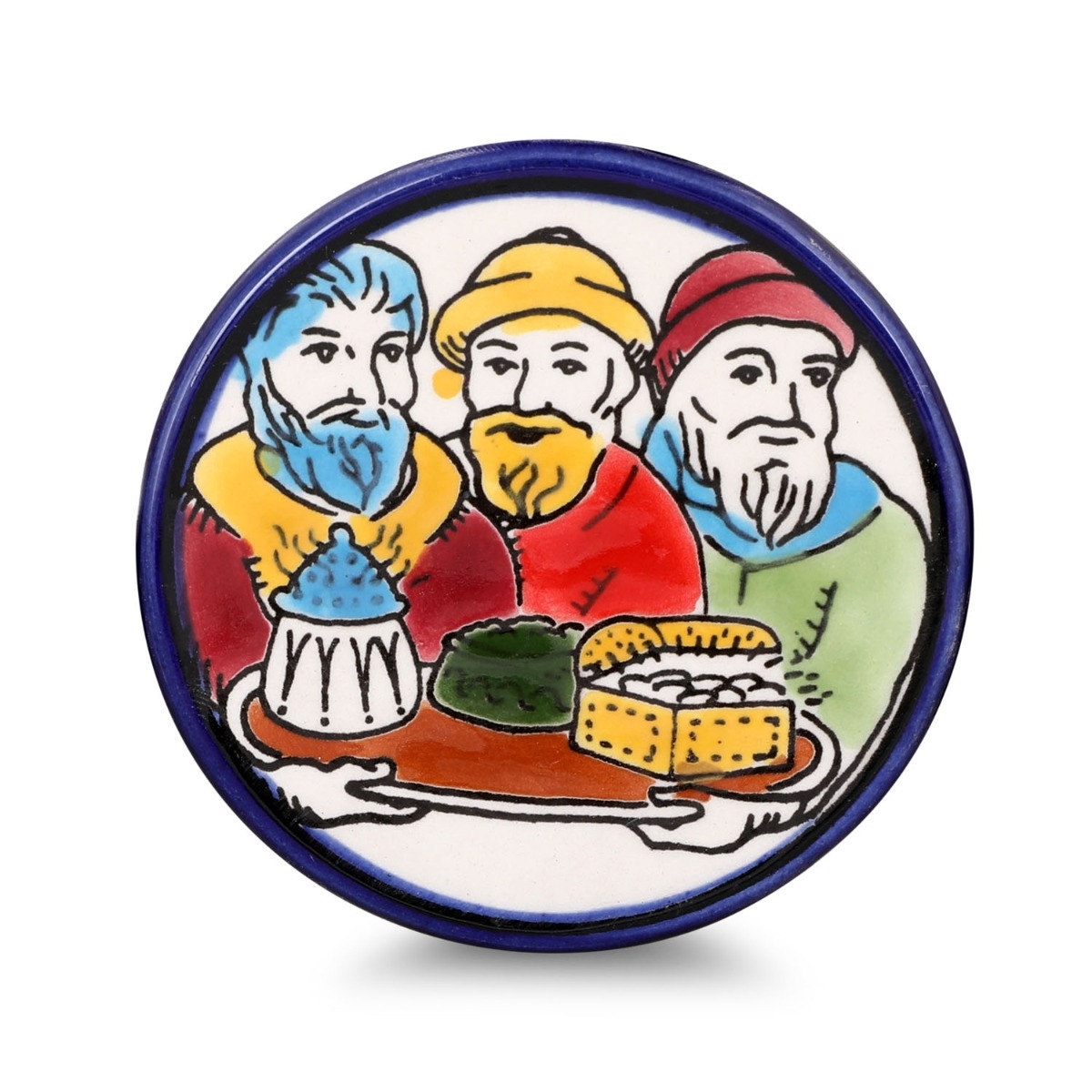 Armenian Ceramics Three Wise Men Christmas Ornament - 1