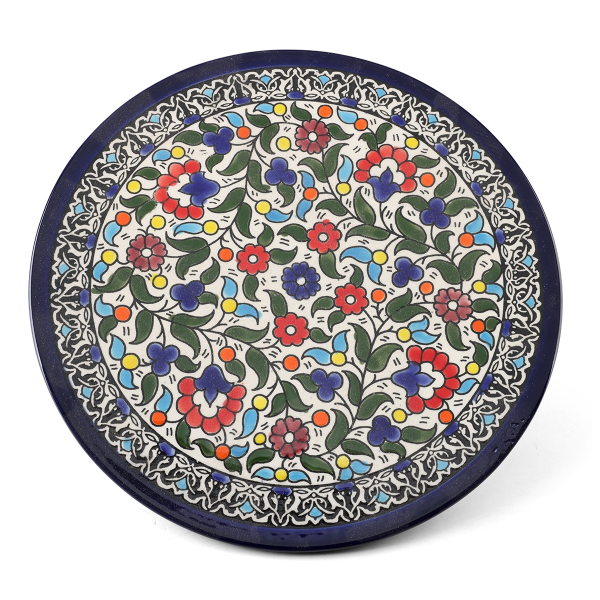 Armenian Ceramic Flower Plate - 1
