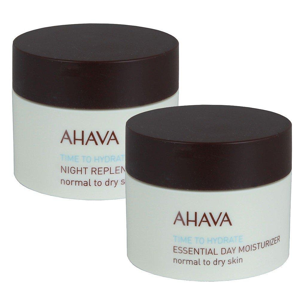 AHAVA Facial Care Value Pack: Essential Day Moisturizer & Night Replenisher - 1