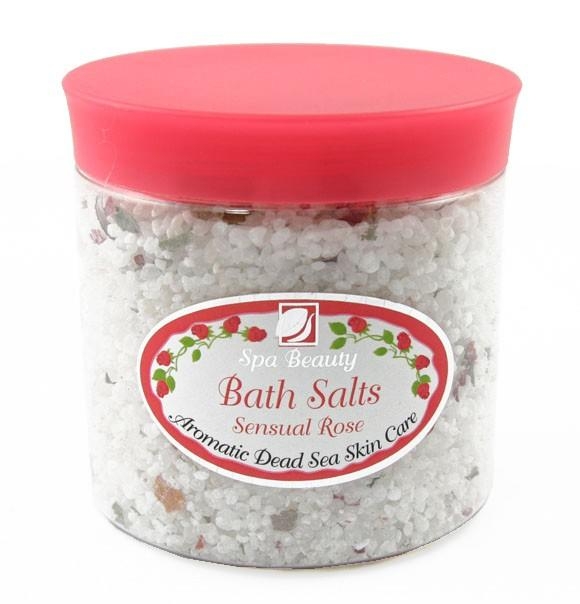 Aromatic Dead Sea Bath Salt - Sensual Rose - 1