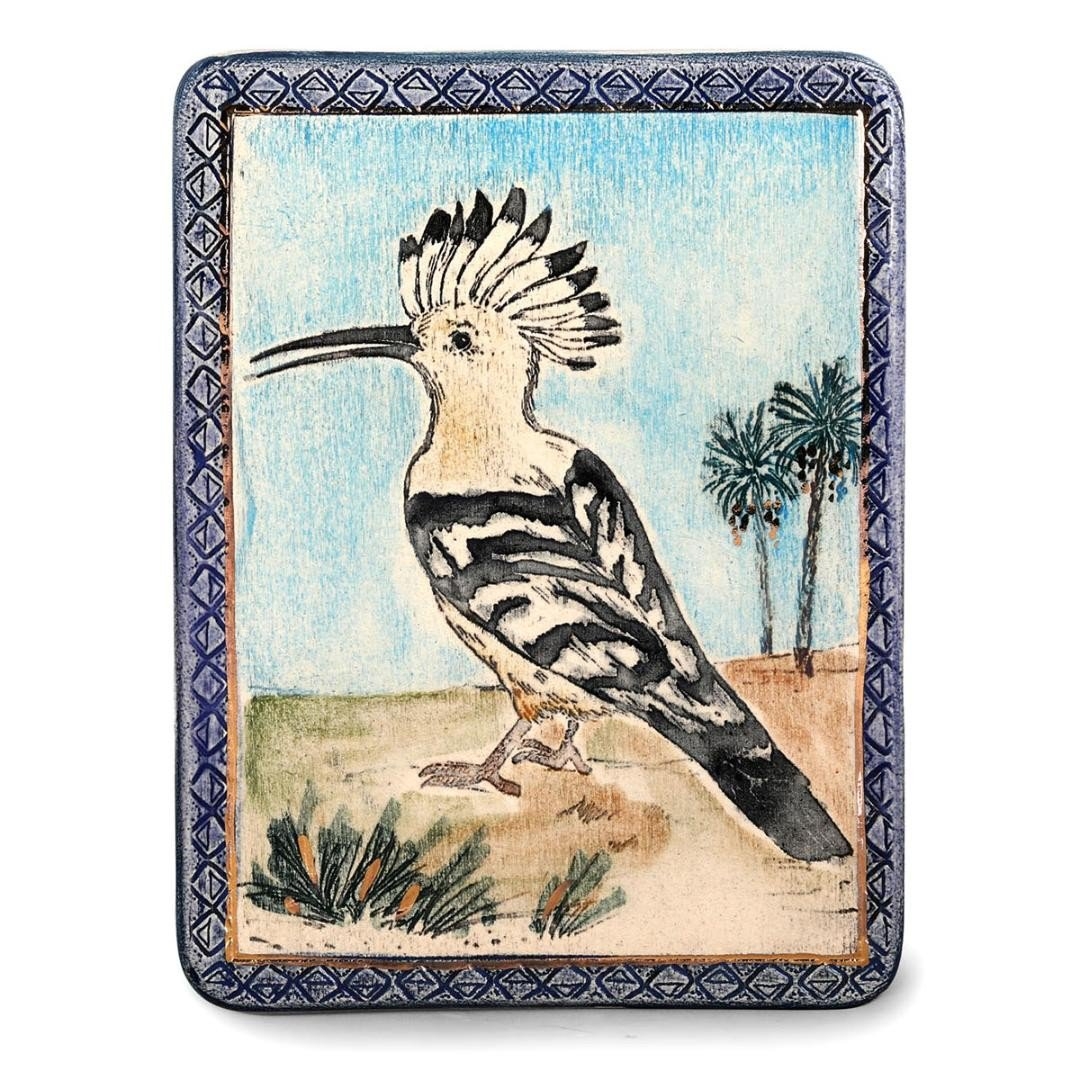 Art in Clay Limited Edition Ceramic Hoopoe Wall Hanging - 1