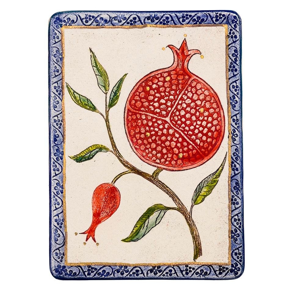 Art in Clay Limited Edition Pomegranate Ceramic Wall Hanging - 1