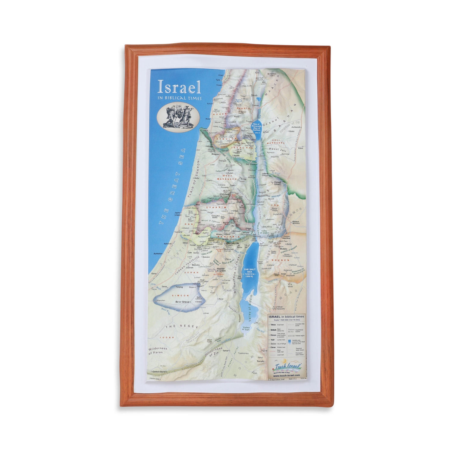 Israel in Biblical Times Topographical Map  - 1