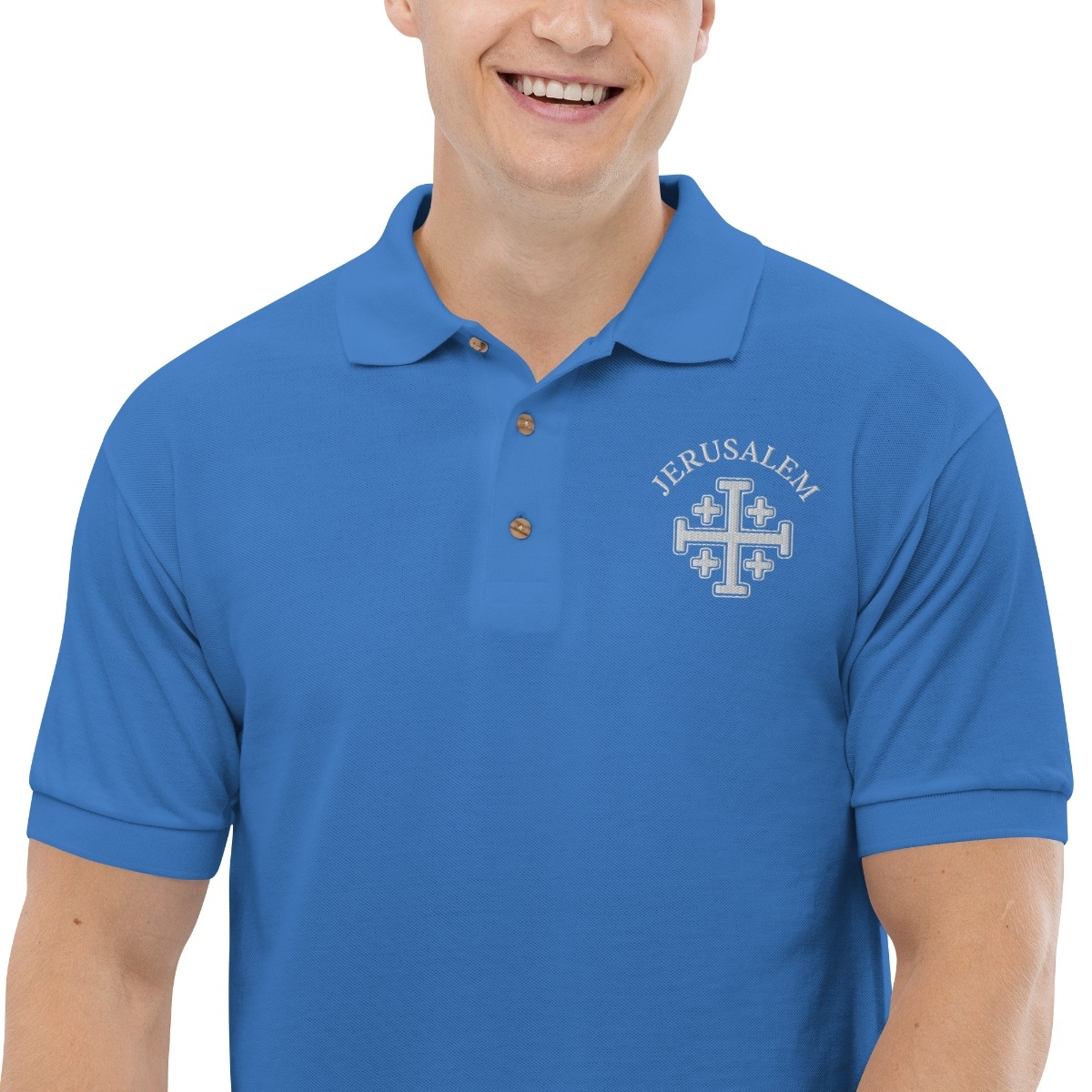 Jerusalem Cross Polo Shirt - Variety of Colors - 1