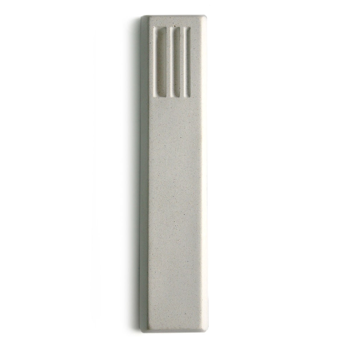 CeMMent Designs Minimalist White Concrete Rectangle Mezuzah Case  - 1