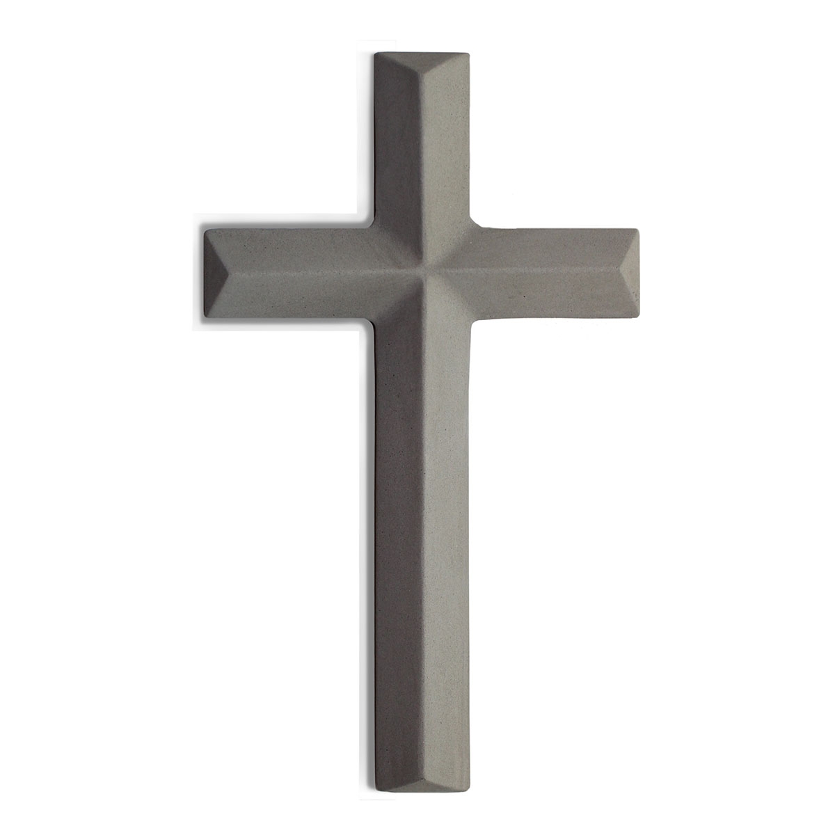 Crossina Designs Gray Concrete Minimalist Roman Cross Wall Hanging - 1