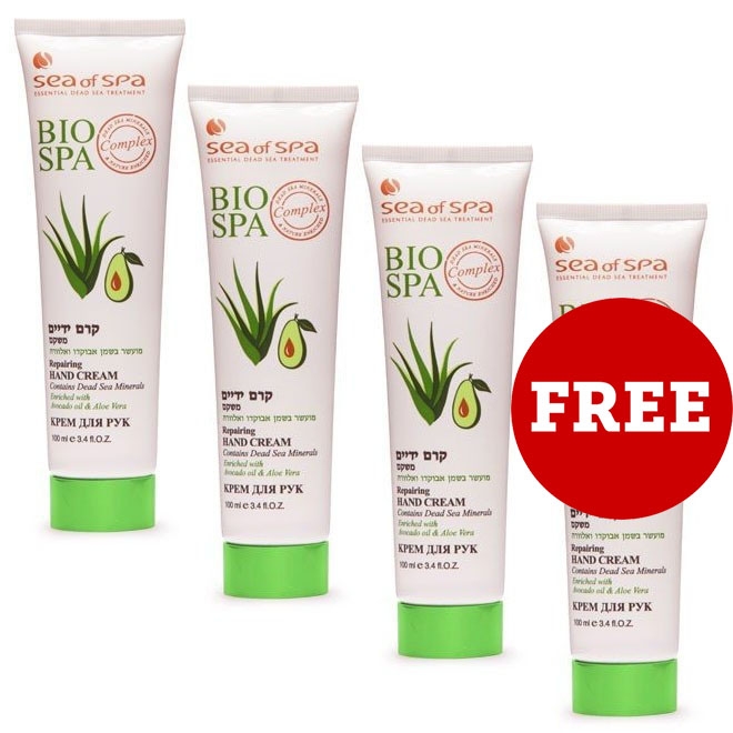Buy 3 Get 1 Free: Sea of Spa Bio Spa Dead Sea Mineral Repairing Hand Cream With Avocado Oil & Aloe Vera - 1