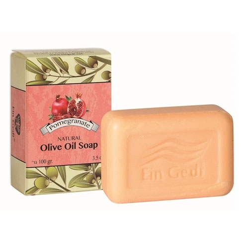 Ein Gedi Pomegranate & Olive Oil Natural Soap - 1