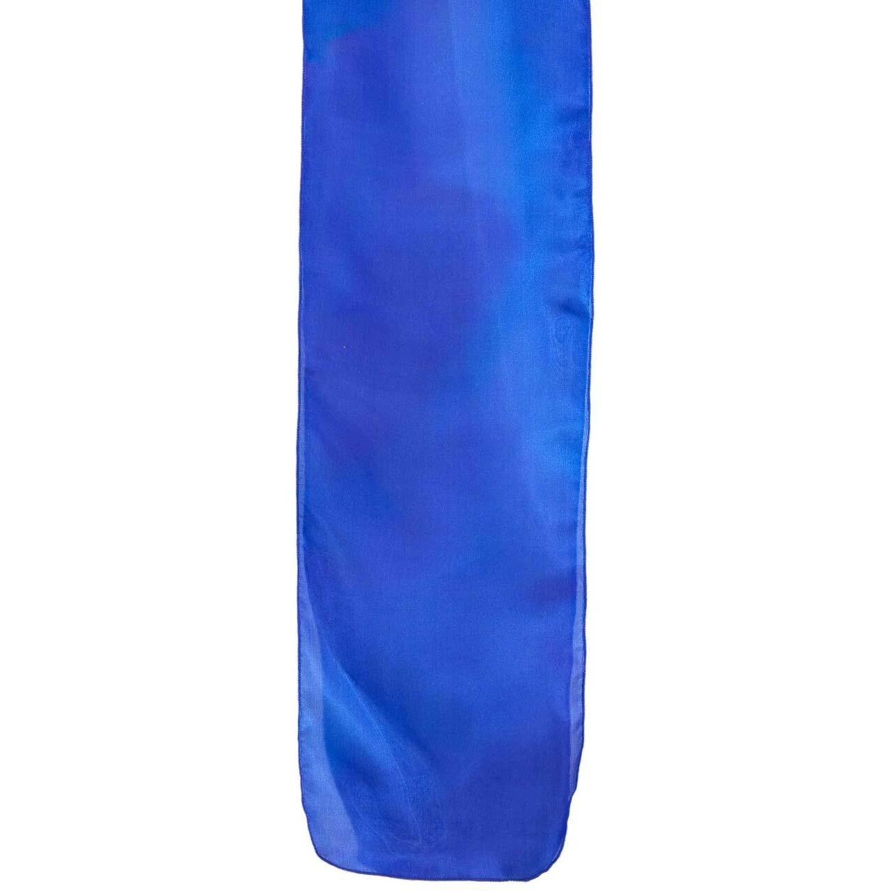 Yair Emanuel Painted Silk Scarf  (Royal Blue) - 1