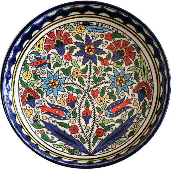 Armenian Ceramic Floral Bowl - 1