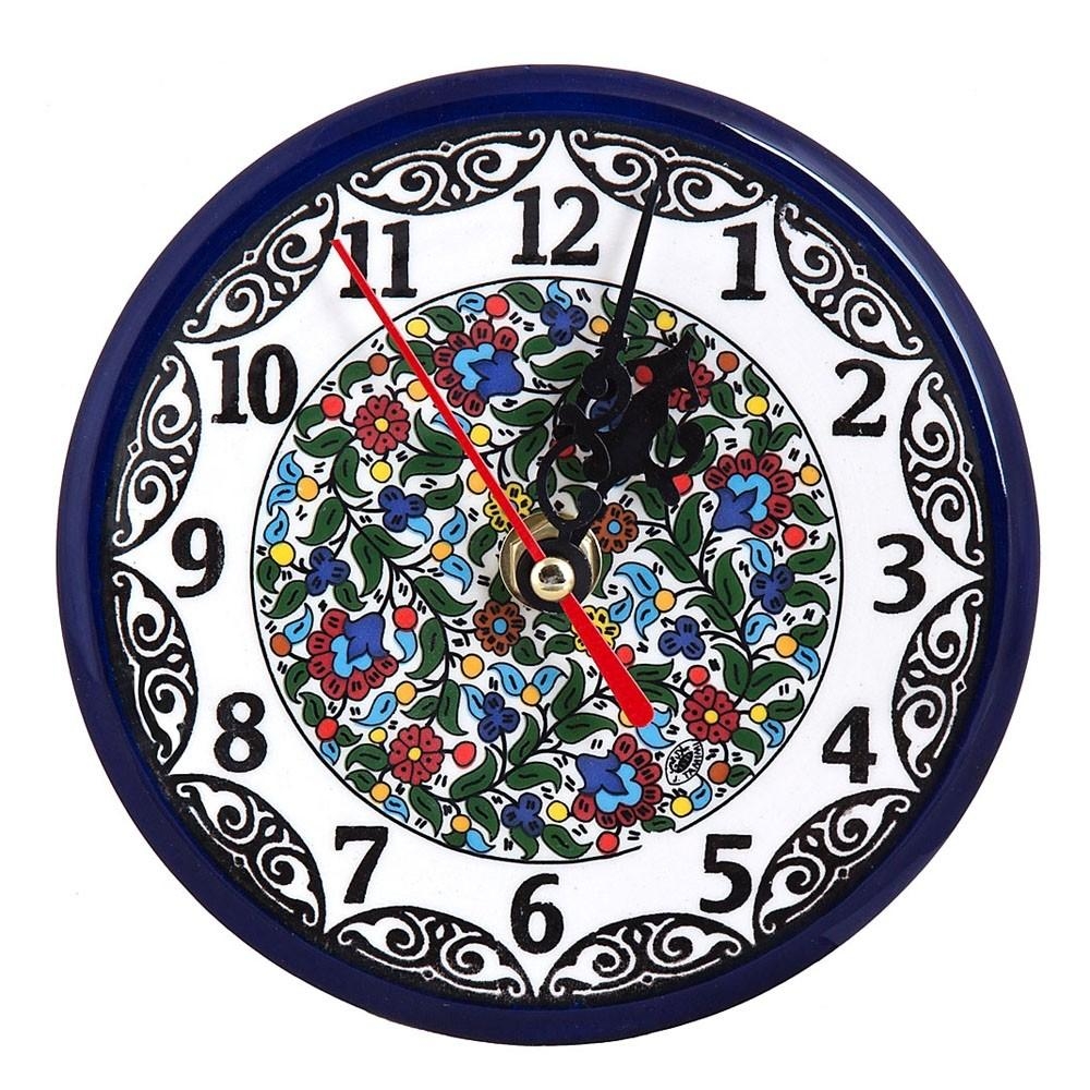 Armenian Ceramic Floral Clock - Small - 1