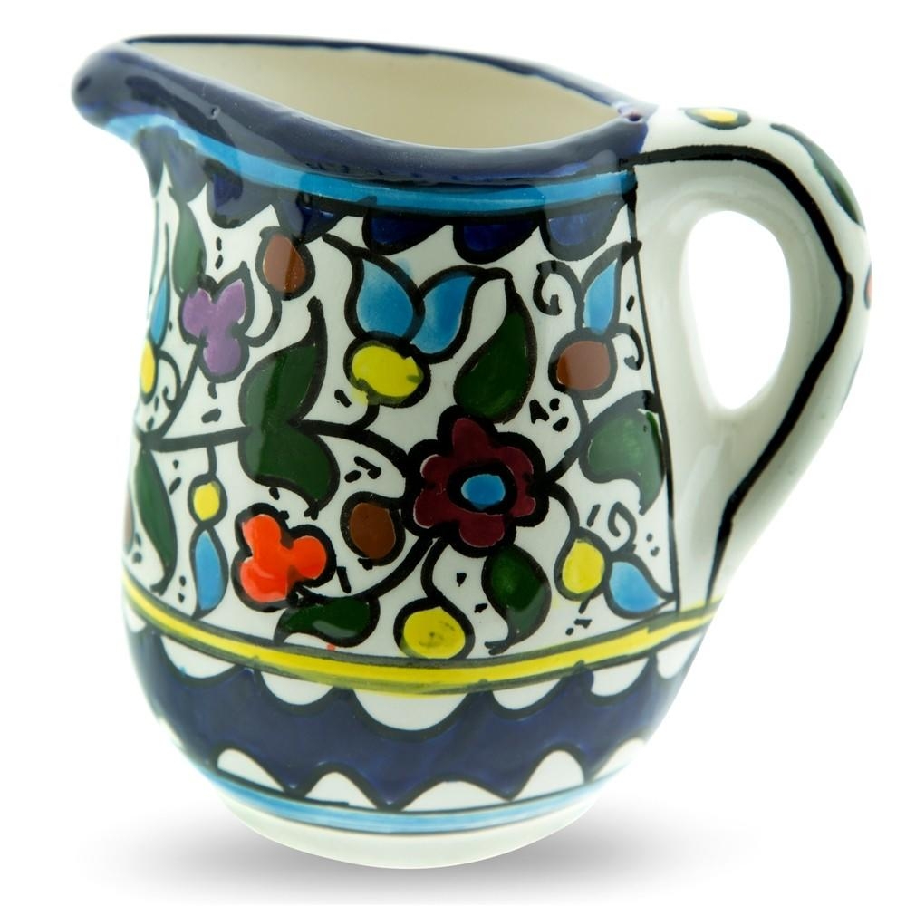Armenian Ceramic Floral Milk Pot - 1